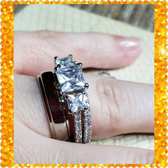 💛JUST IN💛Wedding Set 18K Rose Gold 3pc Set - Picture 14 of 14